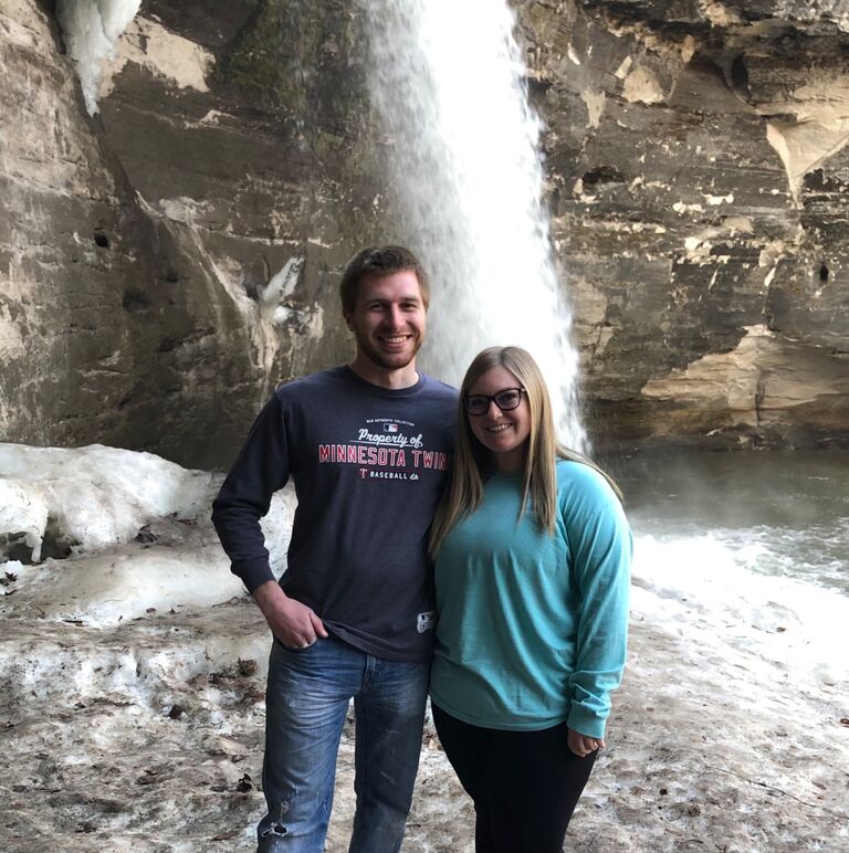 First Visit to Minneopa Falls -  Chasing waterfalls is one of our favorite activities. How lucky we are to have a beautiful one right outside of Mankato!