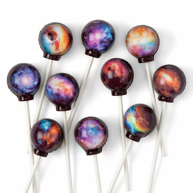 space universe lollipop wedding favors