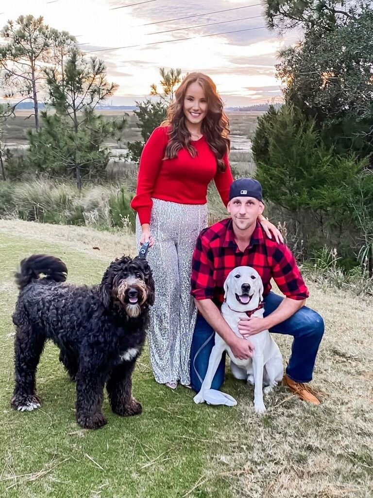 Our first Annual Christmas Card photo with our beloved fur babies, Panda and Brody! They bring us so much joy!