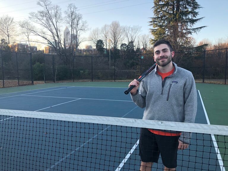 With Garrison working as a full-time nightshift nurse, and Sam working and going to school full-time, we did not have much time together as we thought we would when Garrison moved to Charlotte. We found new hobbies, like tennis, that we could learn together and bond over. 
