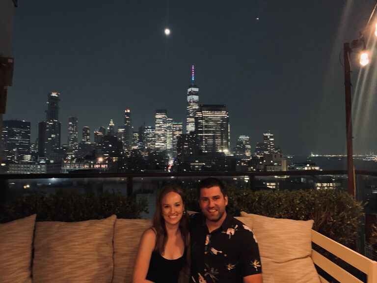 Birthday trip to New York City before getting engaged.