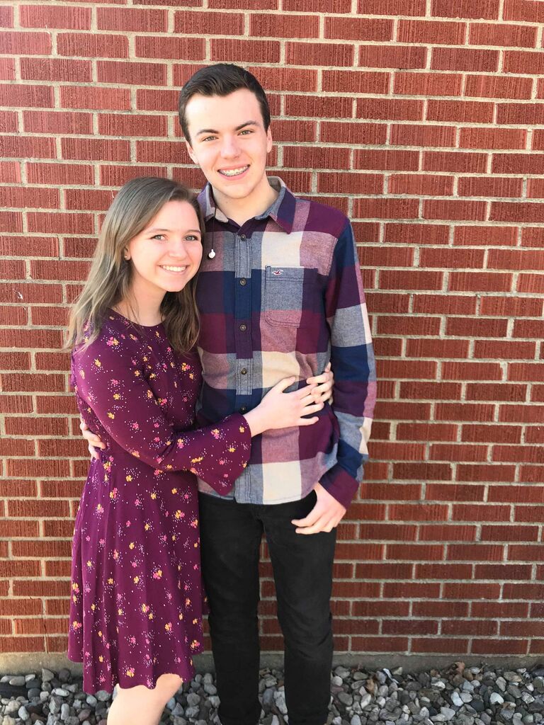Our first Valentine's Day together! 