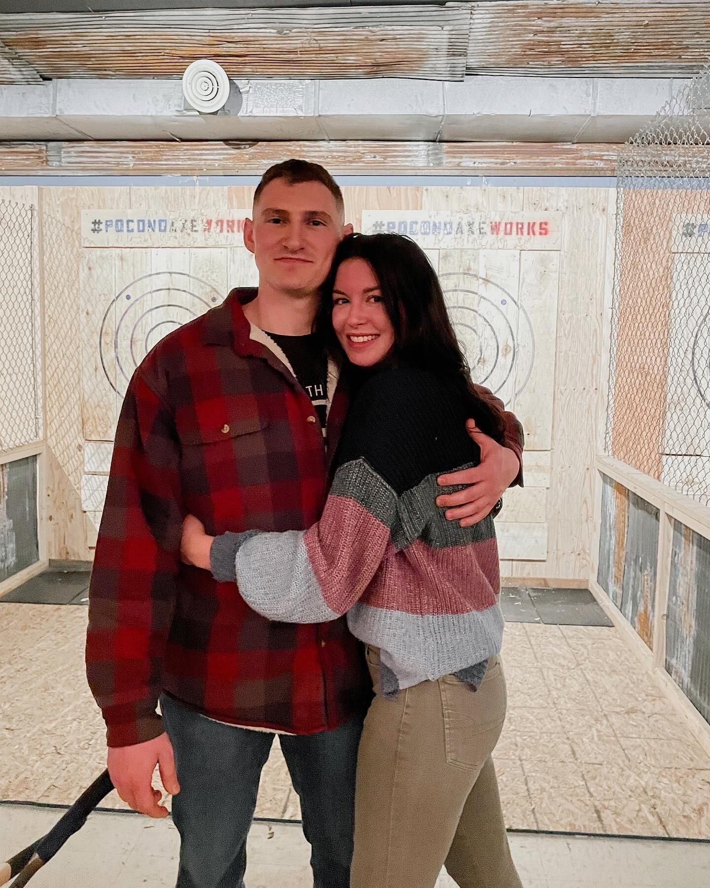 We took Tommy to axe throwing in NEPA along with the Henneforth's! Welcome to the family!