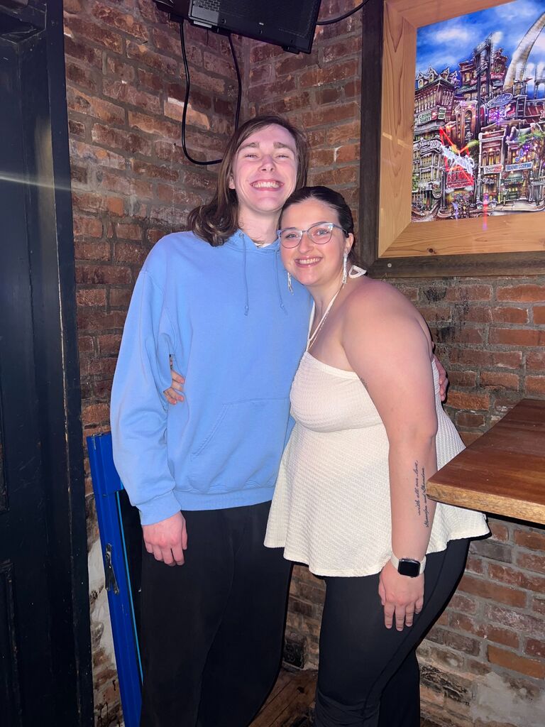 Out with friends!