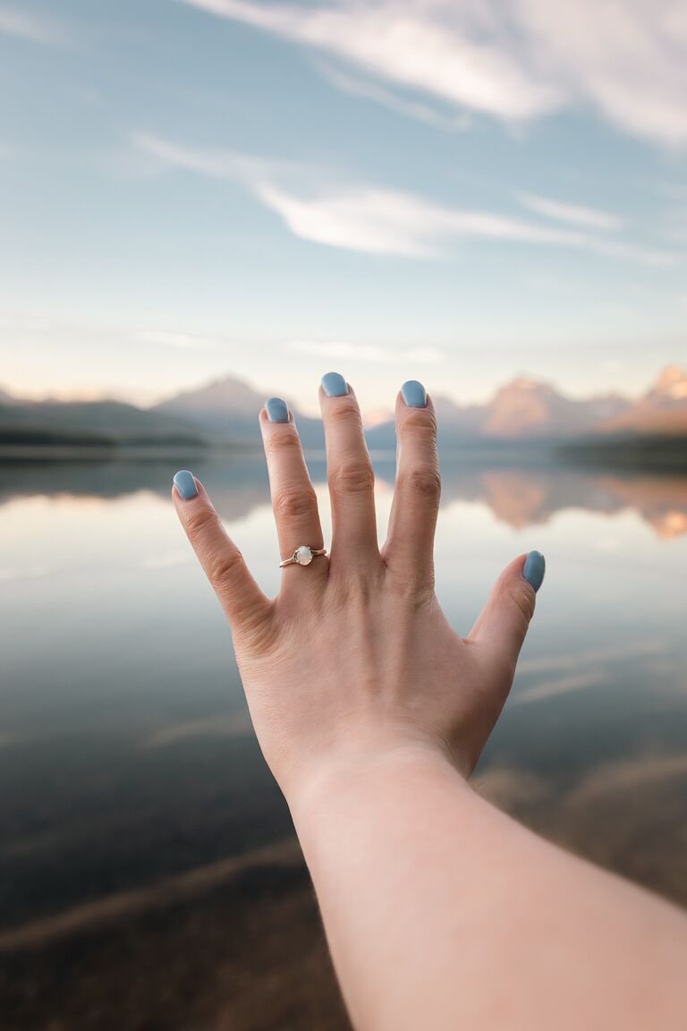 The original engagement ring (that Abbi lost).