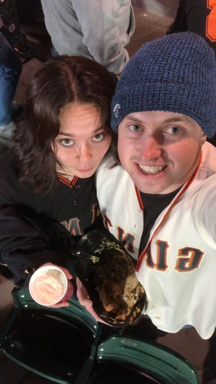 WE ARE OFFICIAL! Keagan took me to Macaroni Grill to finally ask me to be his boyfriend! ;) oops. I said yes... obviously. 
To celebrate our new beginnings, we went to a Giants game in San Fran the next day. The giants won! And so did we!