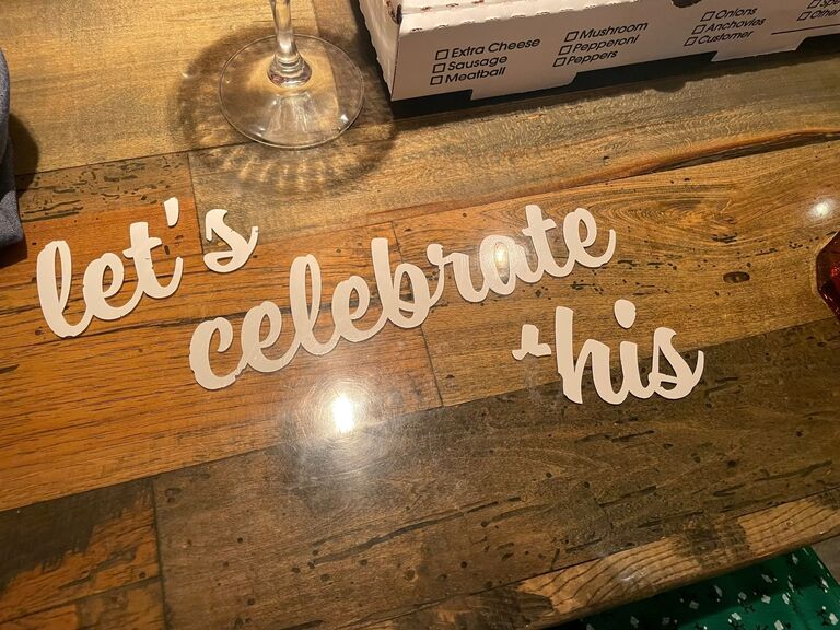 Our first date @ Testa Barra
"Let's Celebrate This"