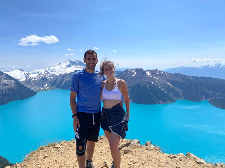 Our longest one day hike to date, 32 km of pure torture with a nice view 