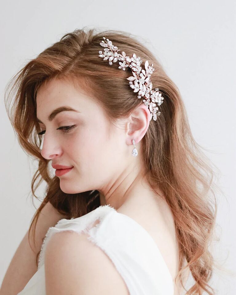 Brilliant Pearl & Rhinestone Accented Bow Hair Clips - Elegant Bridal Hair  Accessories