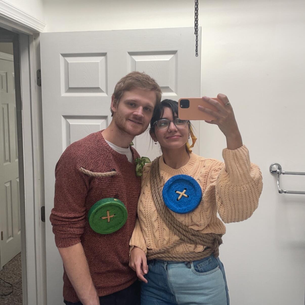 It Takes Two (Our DIY Costume) 
If you haven't heard of this multiplayer game, WE HIGHLY RECOMMEND.