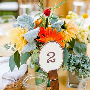 Mason Jar Wedding Flower Arrangements