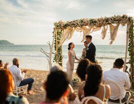 Mexico wedding venues - ceremony on the beach