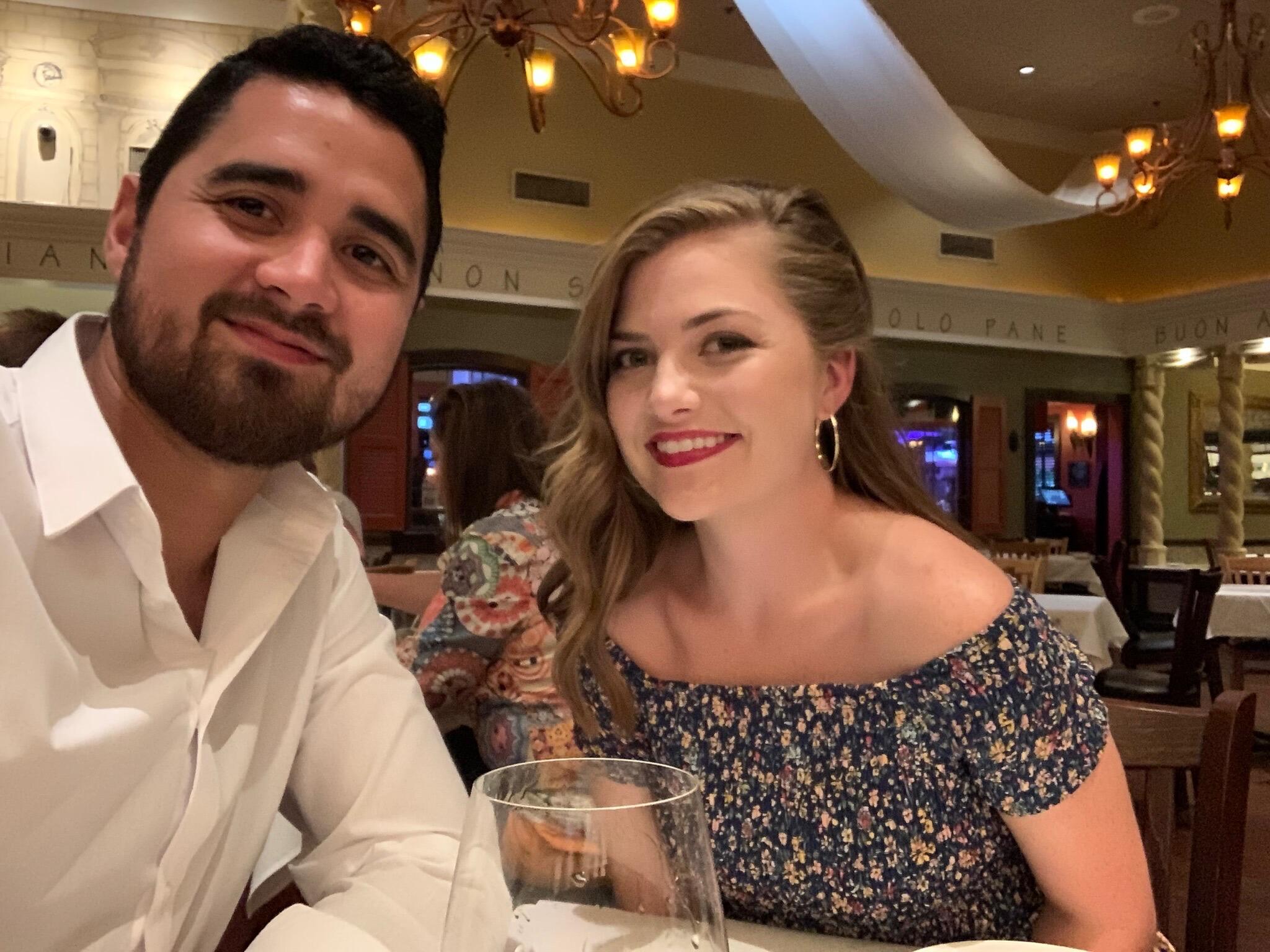 One of our first dinner dates together @ Martini's // Una de nuestras primeras citas cenando juntos @ Martini's