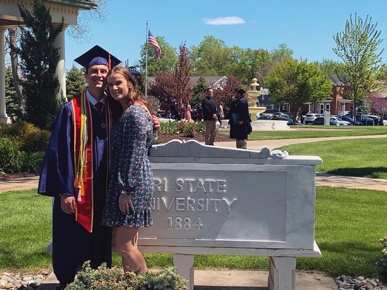 Ian gradutes from Trine