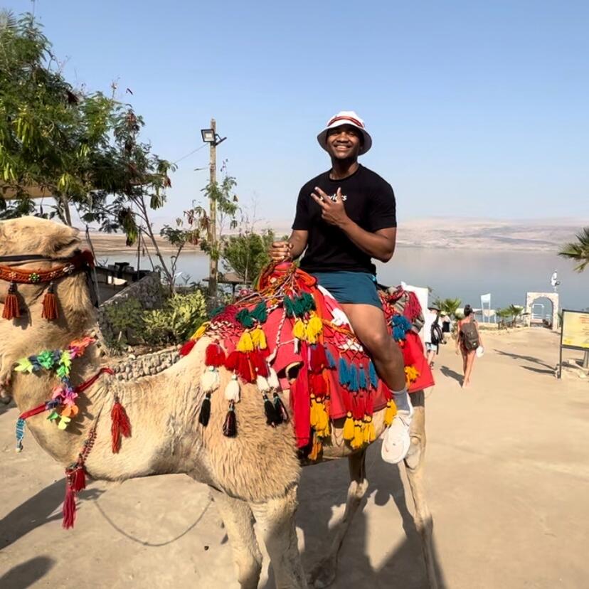 Long distance resumed as Eddie went off to Israel with his basketball team