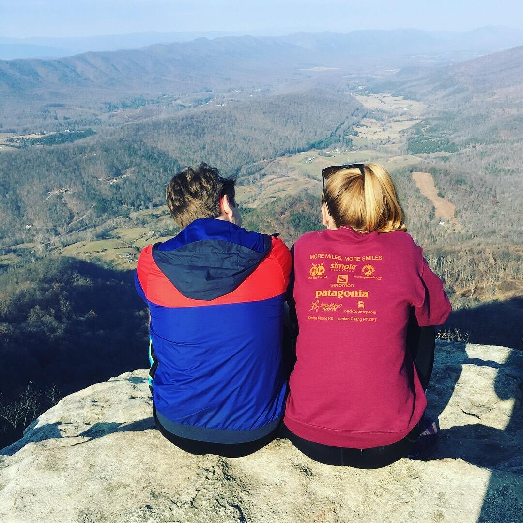 Overlooking the mountains at the top of McAfee's in SWVA.