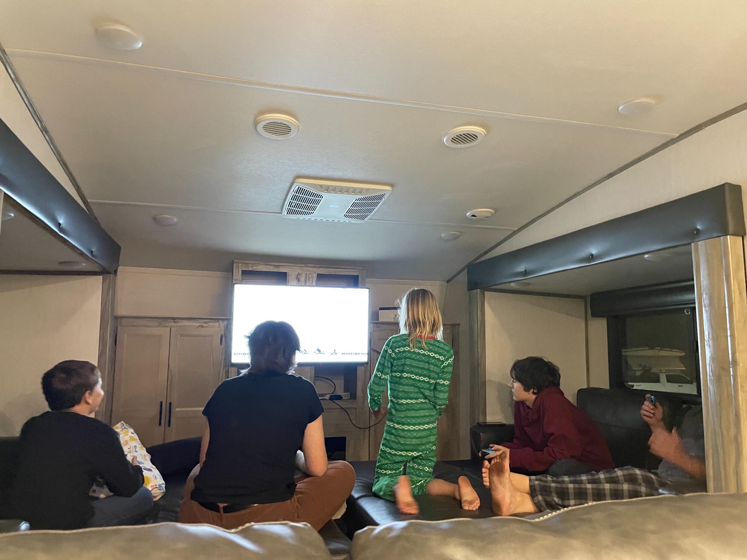 Our first holiday as a family. We fit all 6 of us into the trailer at the lake for Thanksgiving. Talk about trial by fire. 