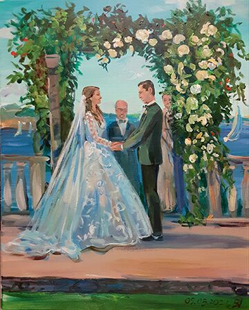 Live event, wedding painting by  Vesna - Live Painter - Boston, MA - Hero Main