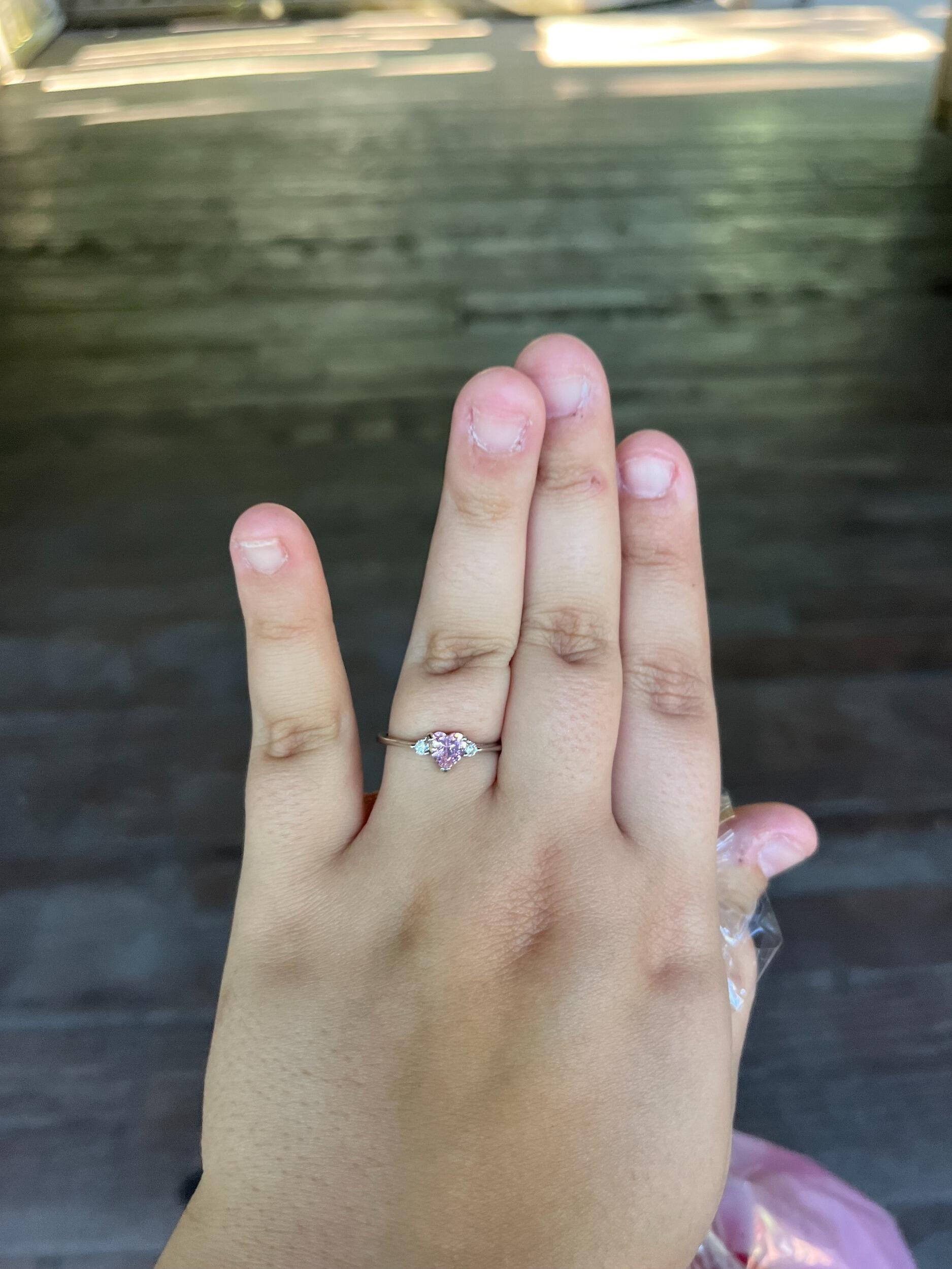 Julia received her promise ring!