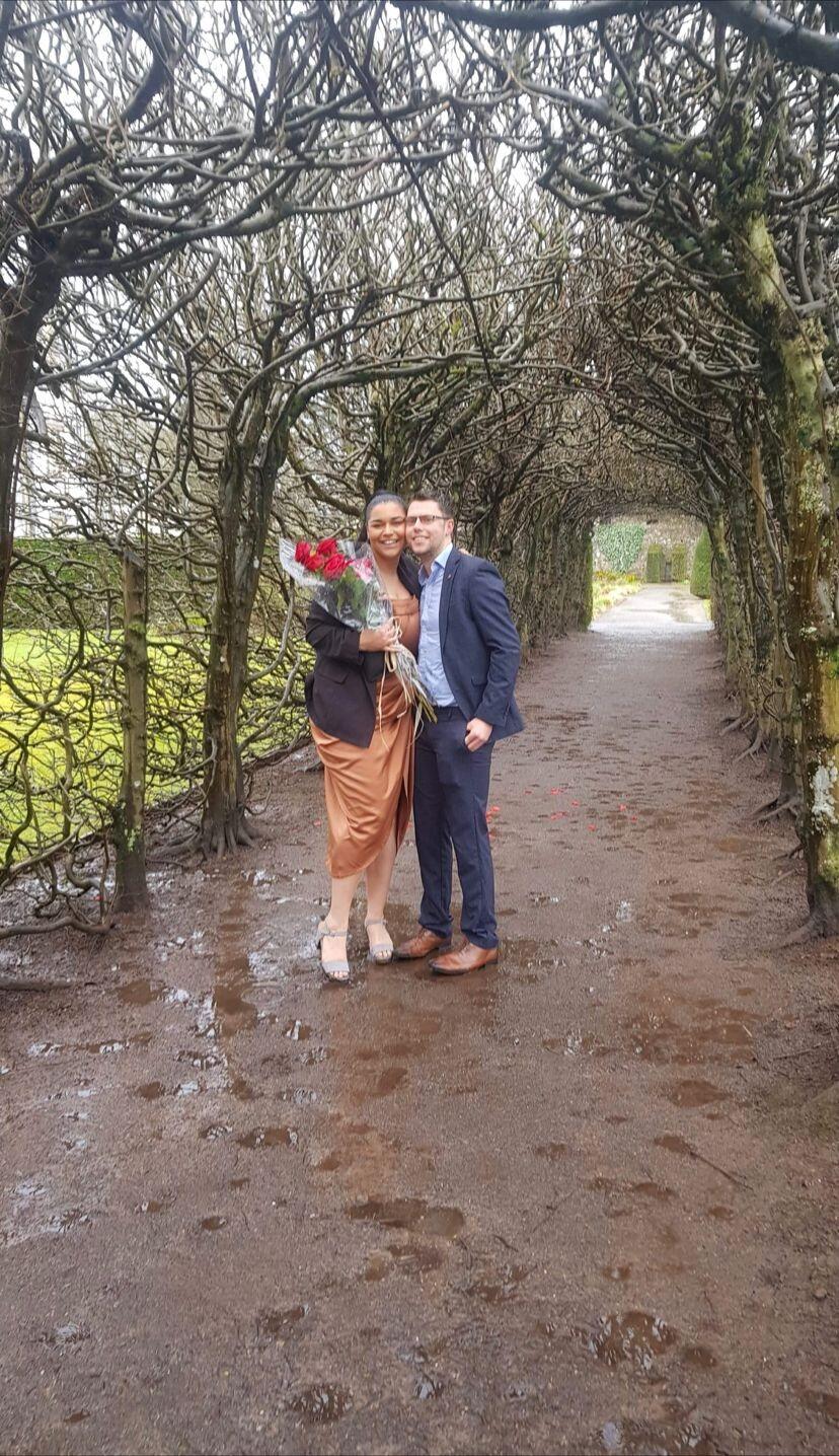 Got engaged at St Fagans Museum, Cardiff