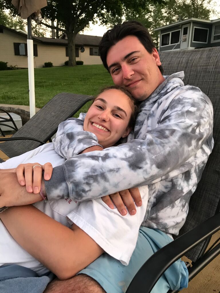 Lea and Brandon first matched on a dating app called Hinge in February 2020. Their first date was March 13, 2020, right when the world started shutting down from the COVID-19 pandemic. Lea flew home to Florida to spend time with her family, and their long distance romance blossomed. They FaceTimed everyday for hours, getting to know one another. Eventually, Brandon asked Lea to return to Chicago so they could be together. Lea returned to the Midwest in May 2020.