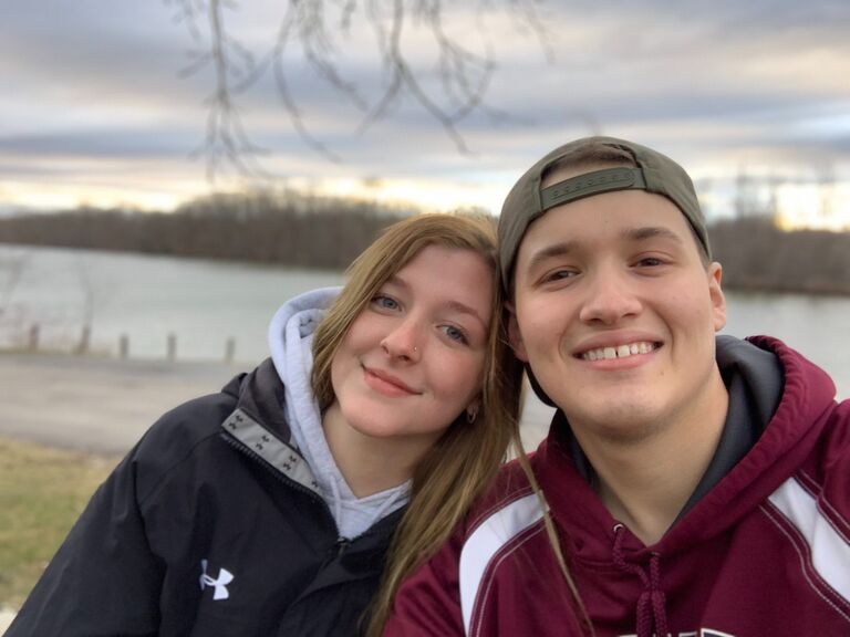 One of our many sunset-watching dates!