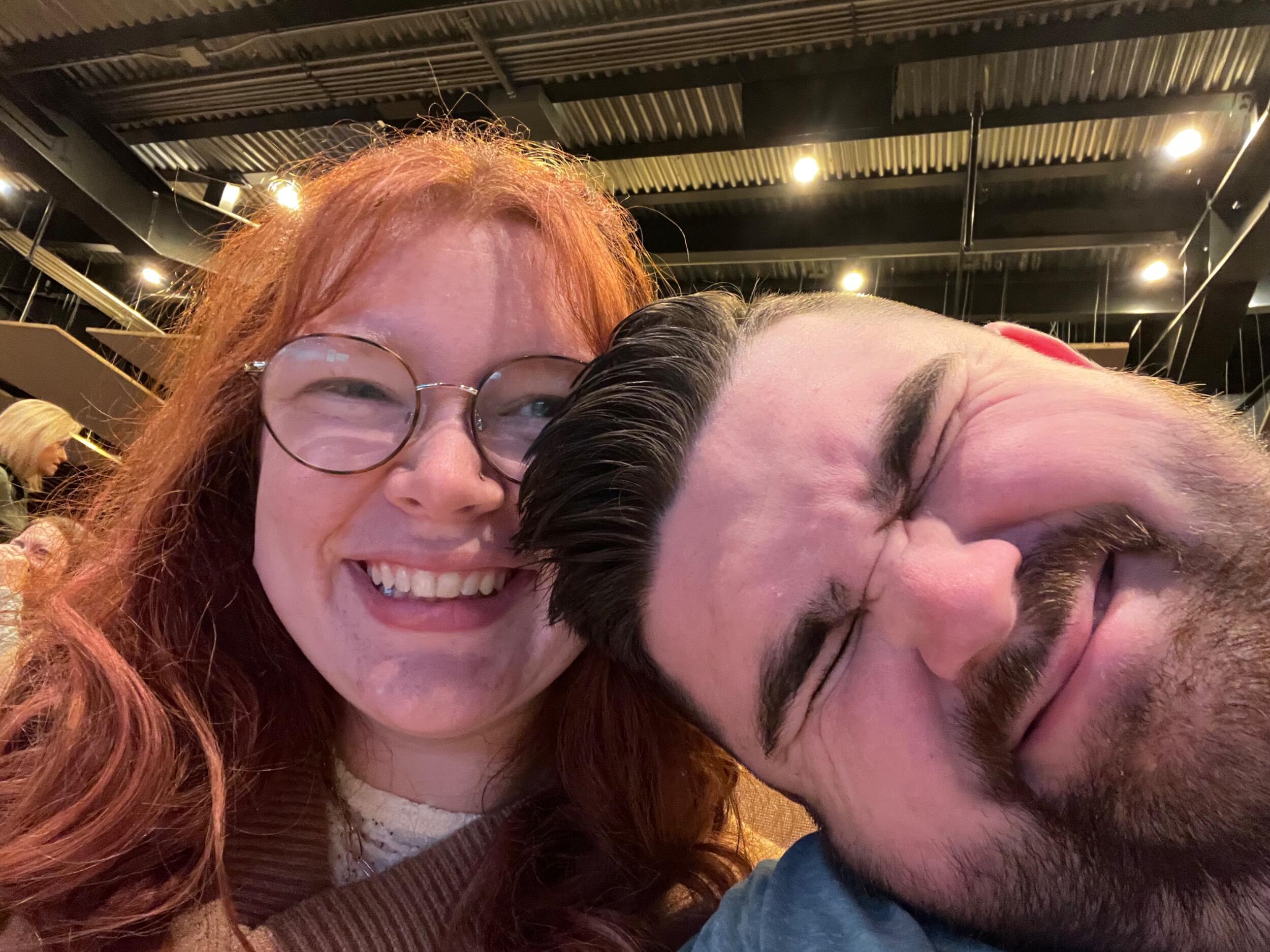 Going to church together for the first time.