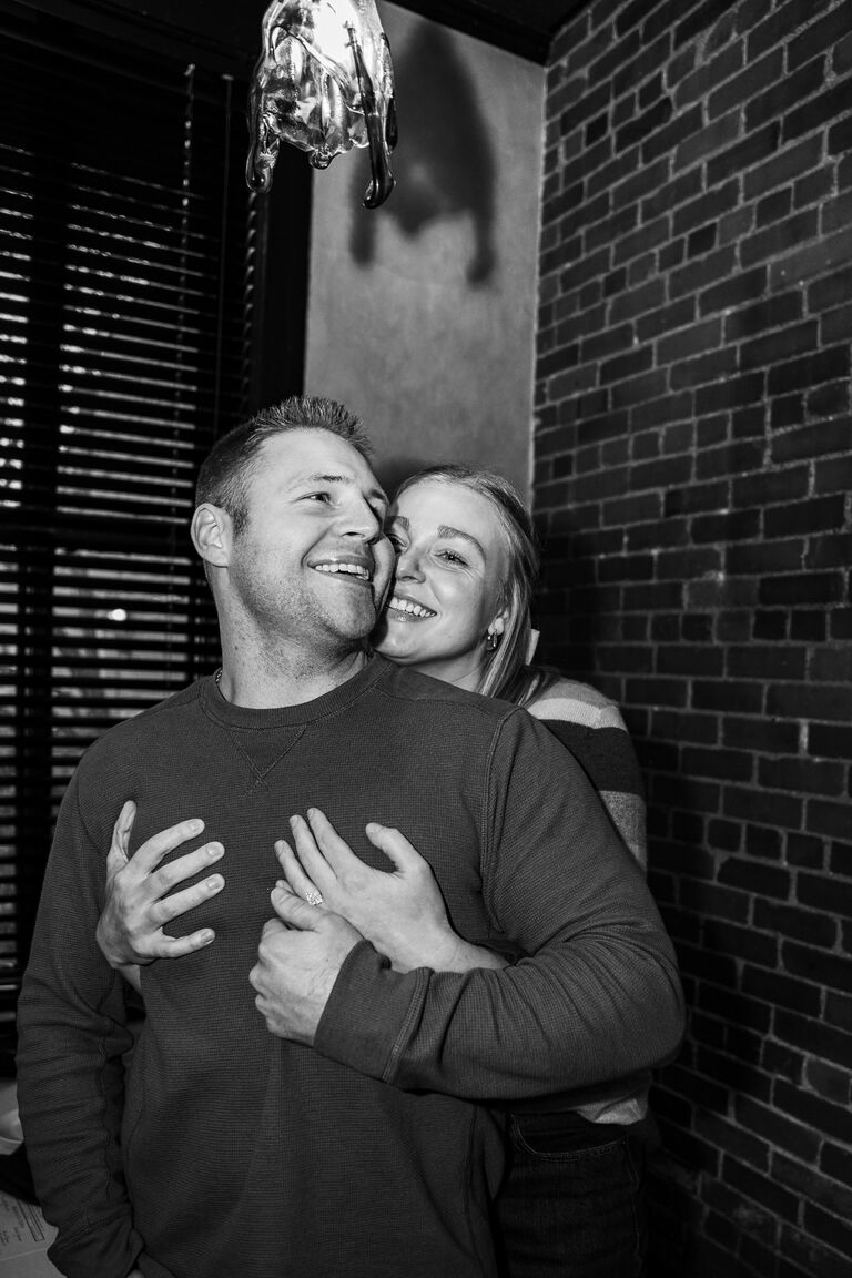 Matt & Katie met at the University of Indianapolis in the fall of 2016 at a Castle Ave. house party... how romantic 💕 This is not technically their first photo together, but it is one of their cutest photos together 