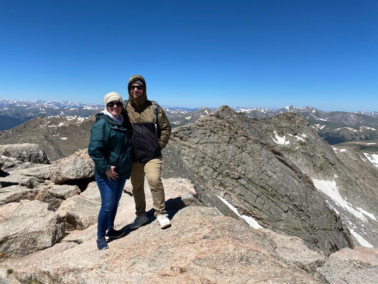 Another highlight of 2024 was Nathan's first trip out to the American West. Elizabeth took him to visit her family in Denver, CO. Here we are on the top of Mt. Evans.