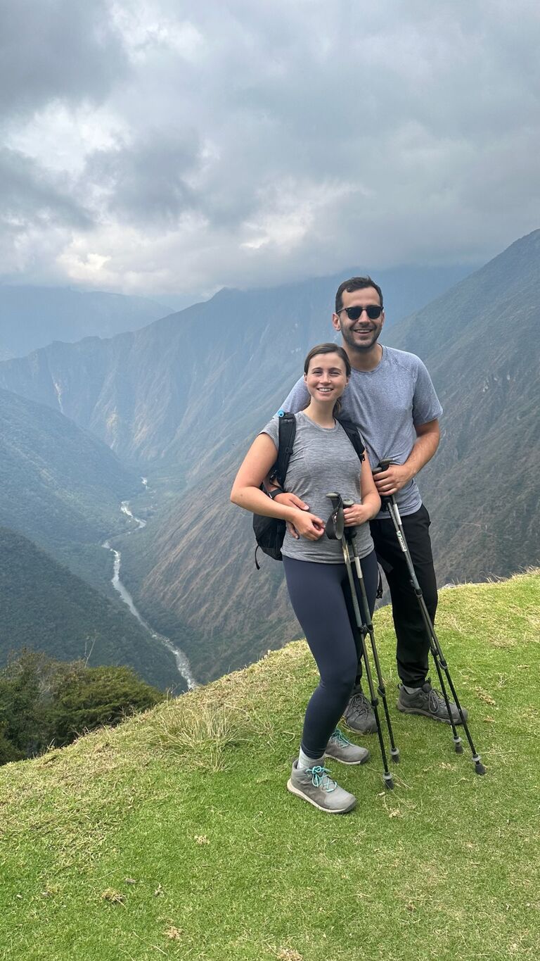Always with our hiking poles