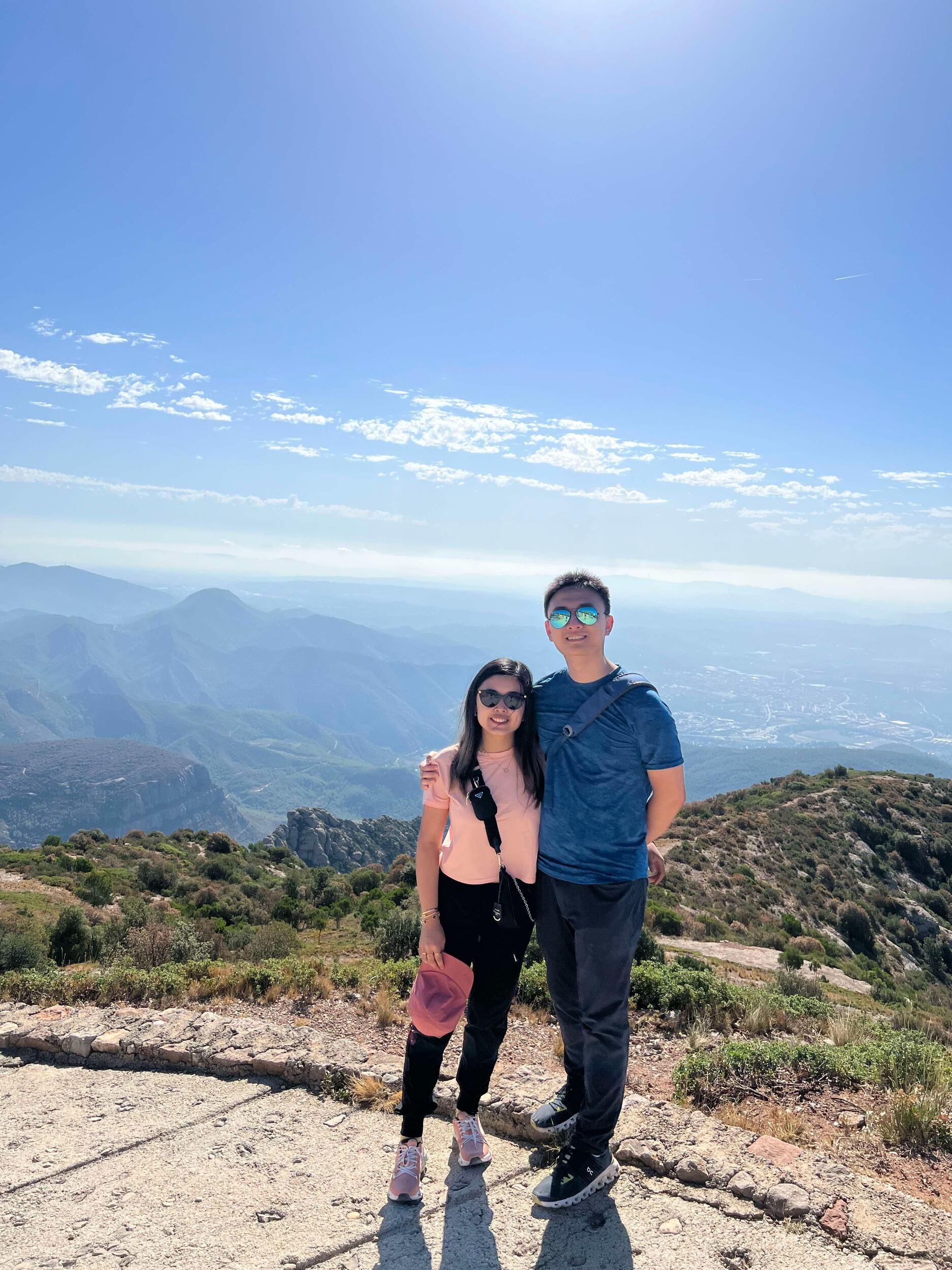 Trip to Spain, climbing Montserrat.
