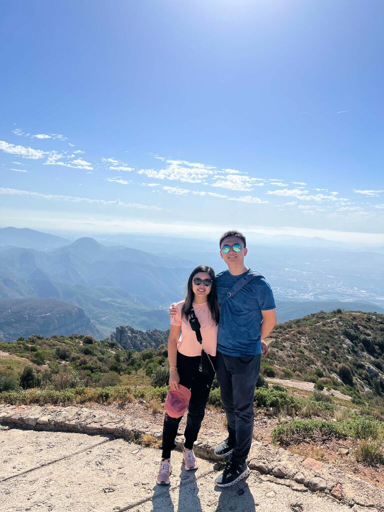 Trip to Spain, climbing Montserrat.