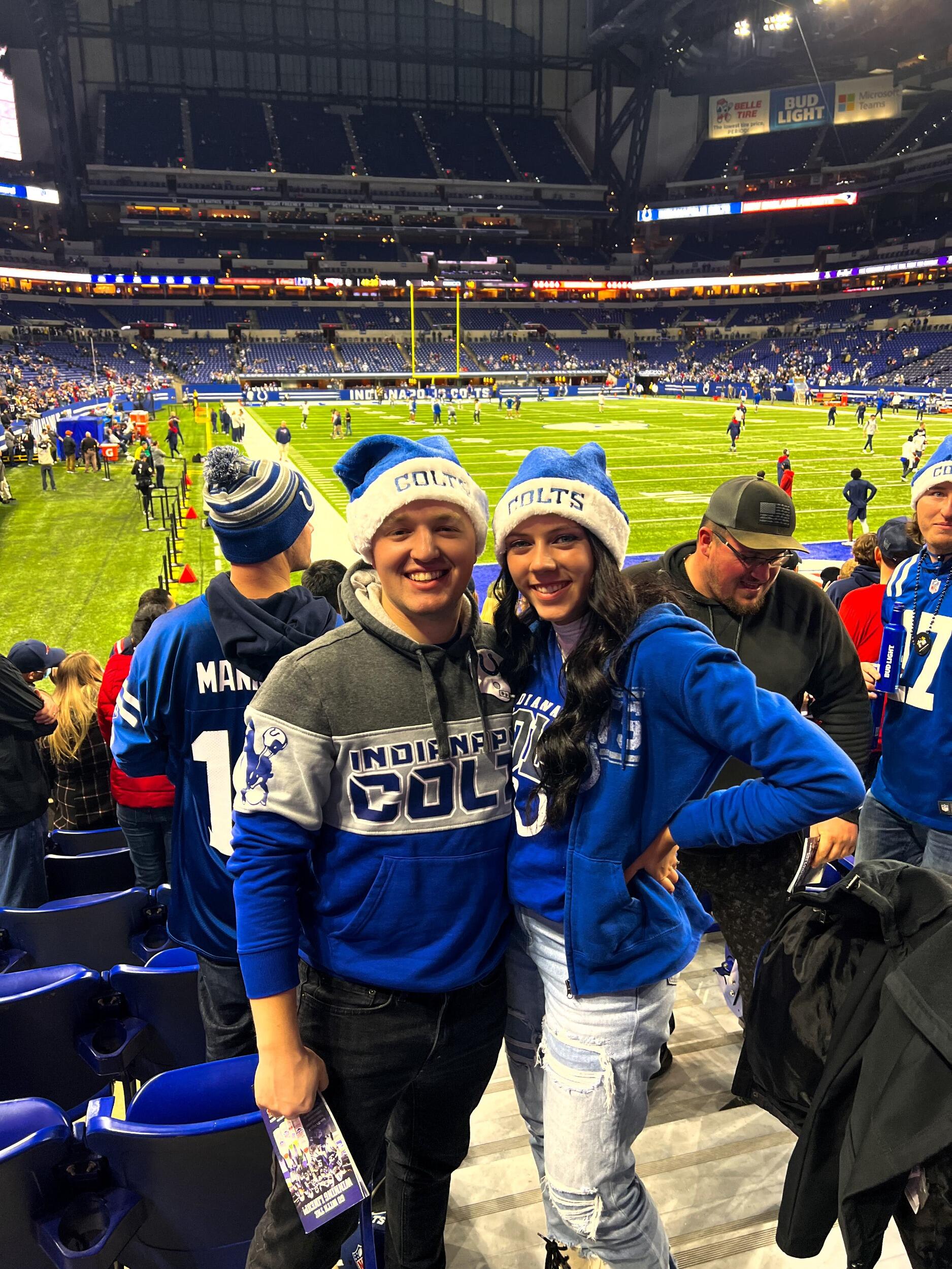 Celebrated their 5 years at their first Colts game