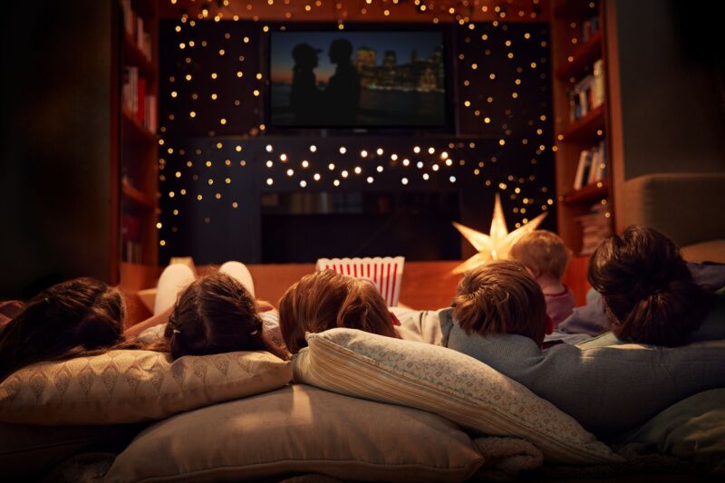 Holiday Party Ideas and Themes - movie night