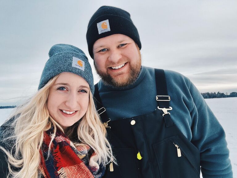 Jake and Kayla spent another weekend at Jake's family's cabin. This weekend was full of snowmobiling and ice fishing.  
