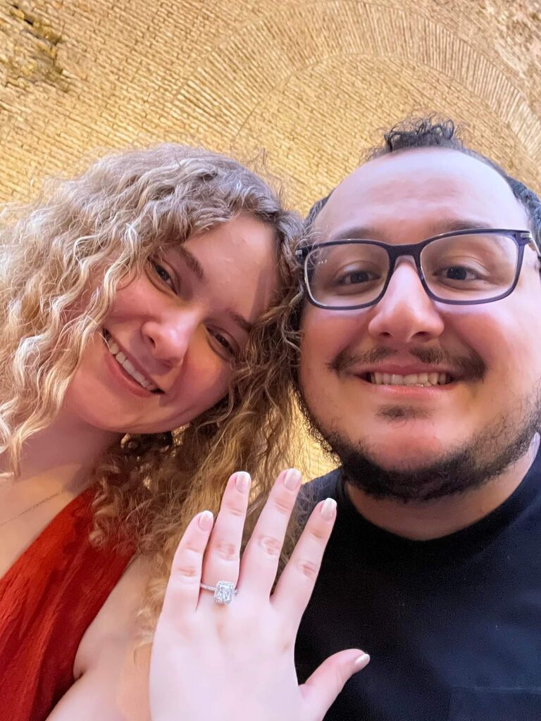 Engaged in Italy