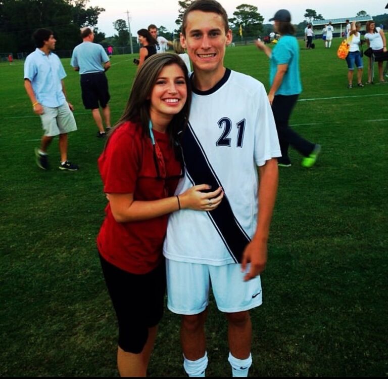Visiting Tyler when he played soccer at Berry