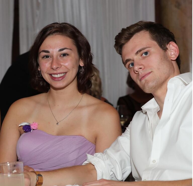 Our first picture on the day we met - thanks Johnna & Adnan!