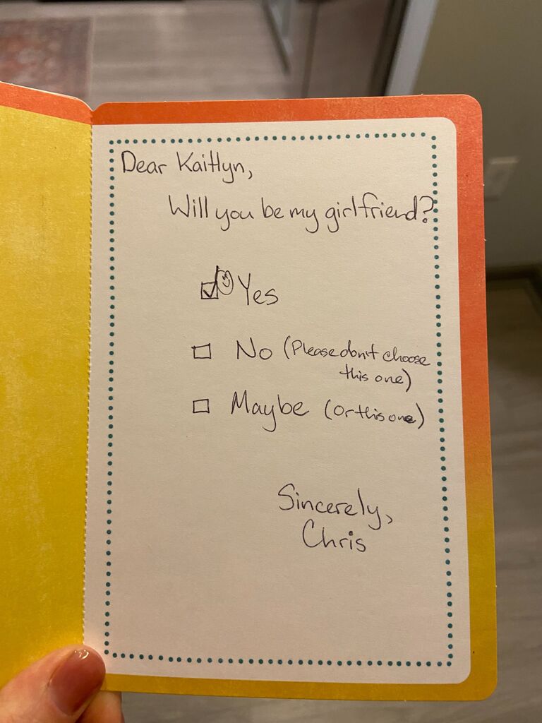Chris decided to be extra clear about his intentions :)