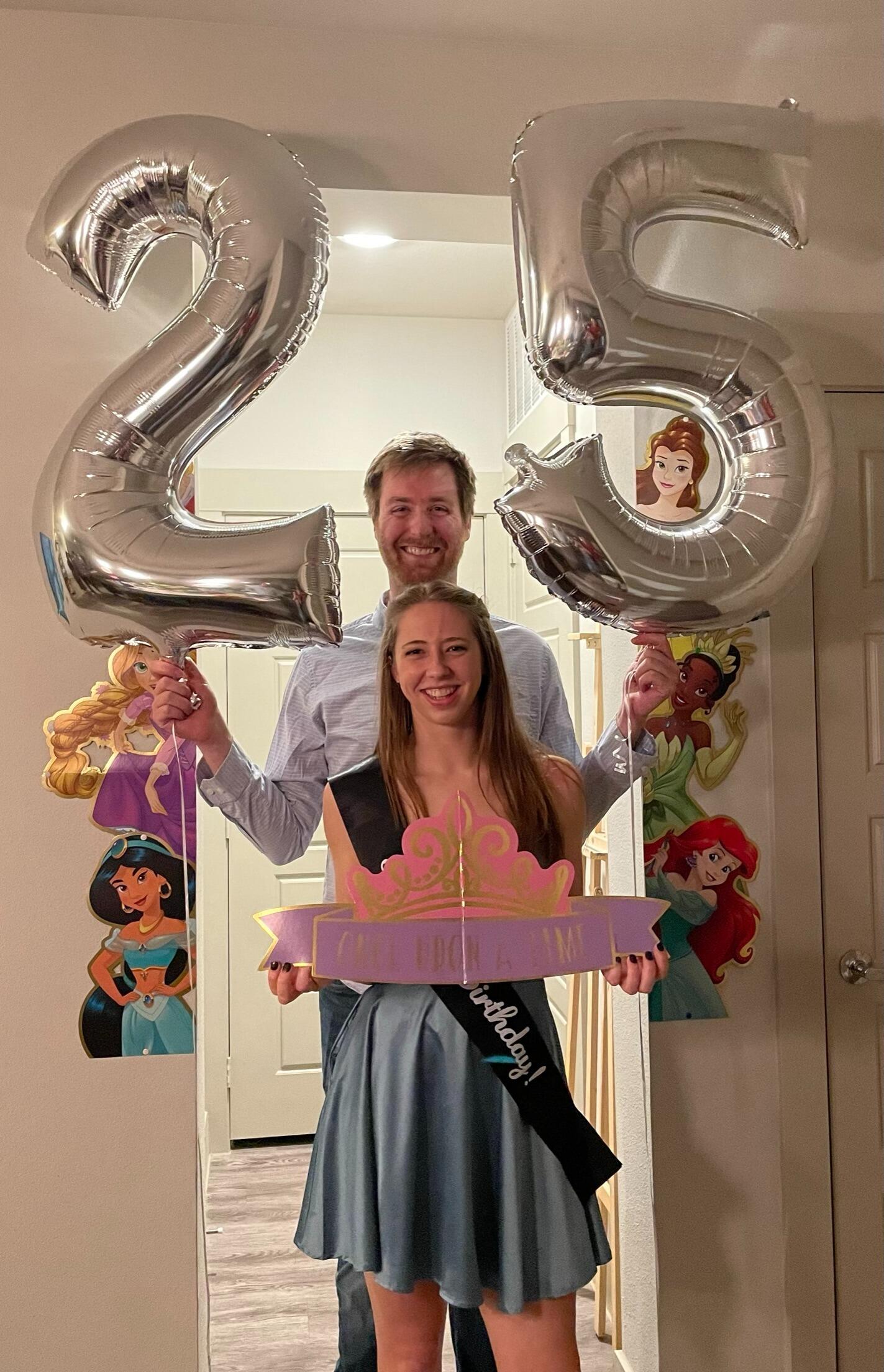 Michael threw Jess a surprise party for her 25th birthday