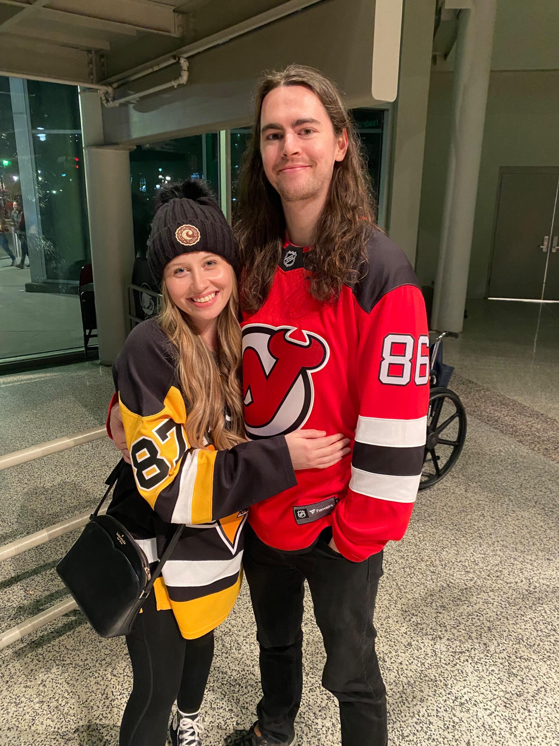 Thomas became the biggest NJ Devils fan. 