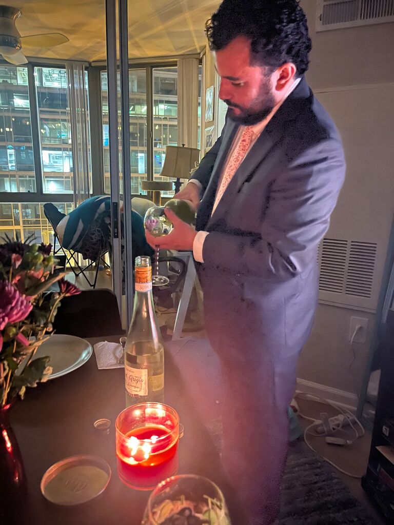Valentine's day in our apartment for the 2nd year.