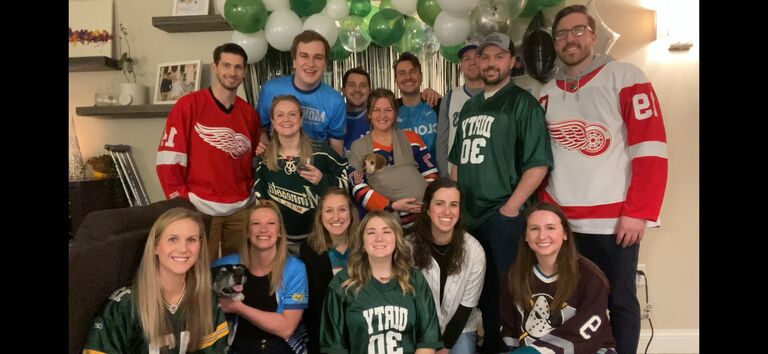 Surprising Zac with a sports / MSU themed party to celebrate the big 3-0 birthday.  Yes - he was surprised and had no idea it was coming