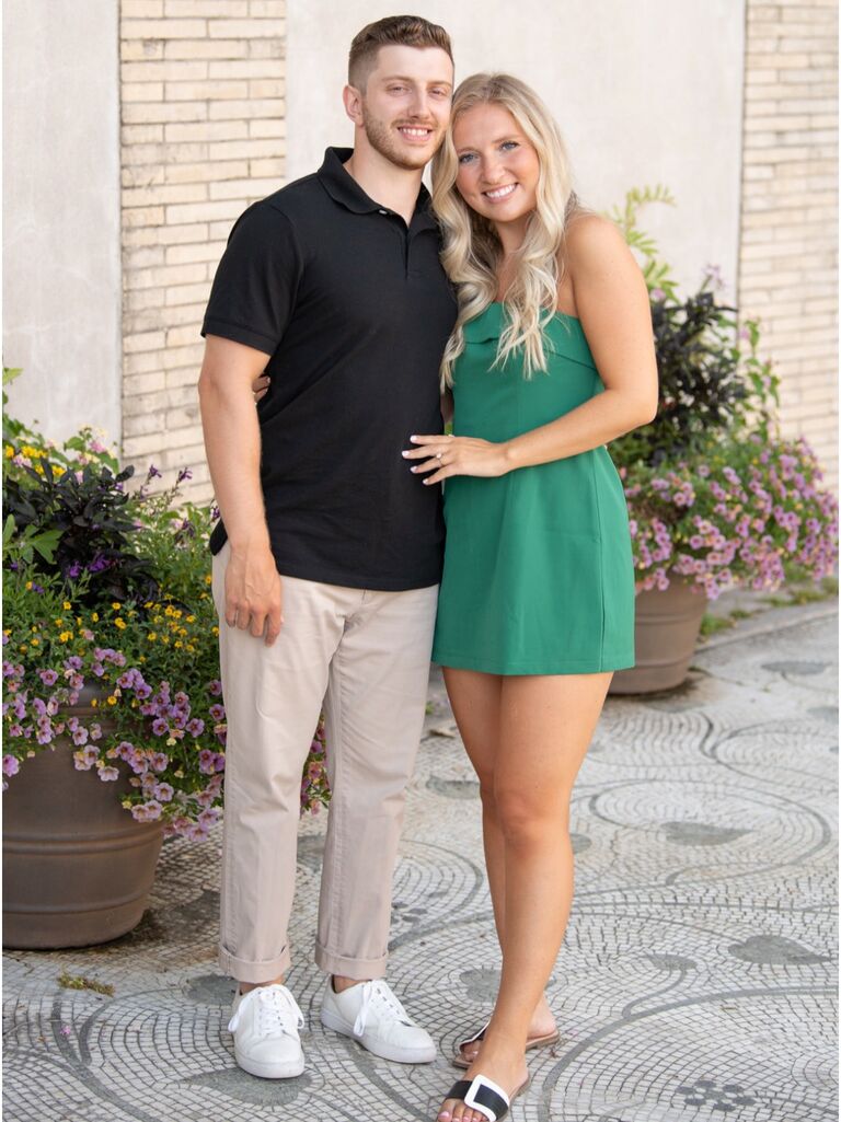 Marissa was surprised with an amazing weekend trip down to Westchester. Since Daniel graduated from college down there they always loved to go back. Daniel found a beautiful garden overlooking the Hudson to pop the big question!! Since then they have been planning the biggest and best day of their lives.