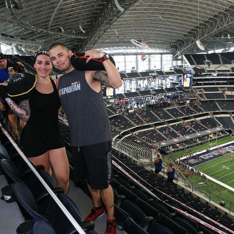 Cassie completed her first Spartan race with Joe. Somehow Joe managed to convince her to complete 3 more since then!