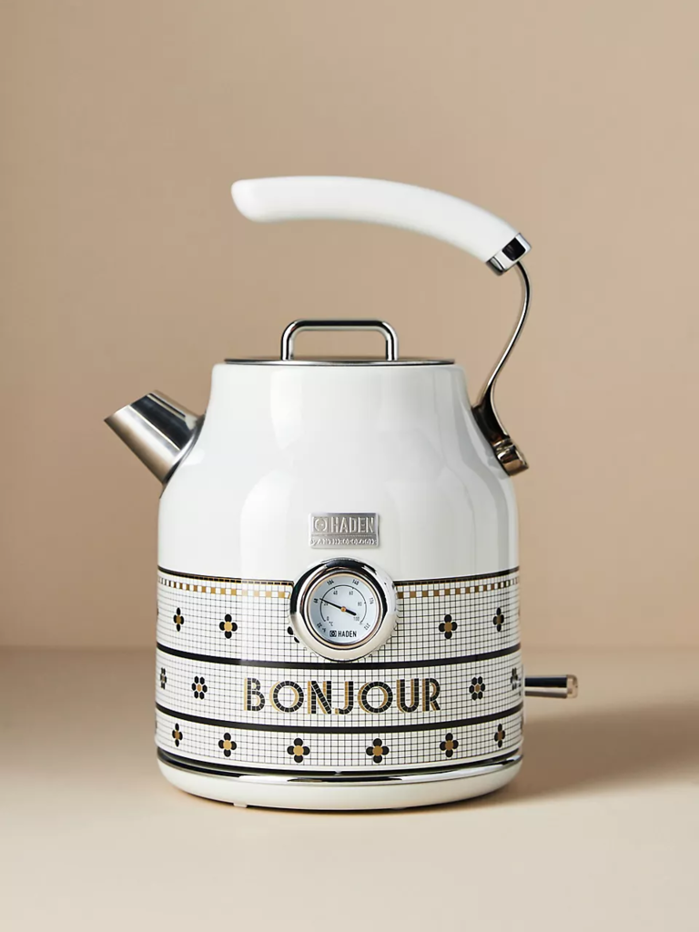 Beautiful white electric kettle gift