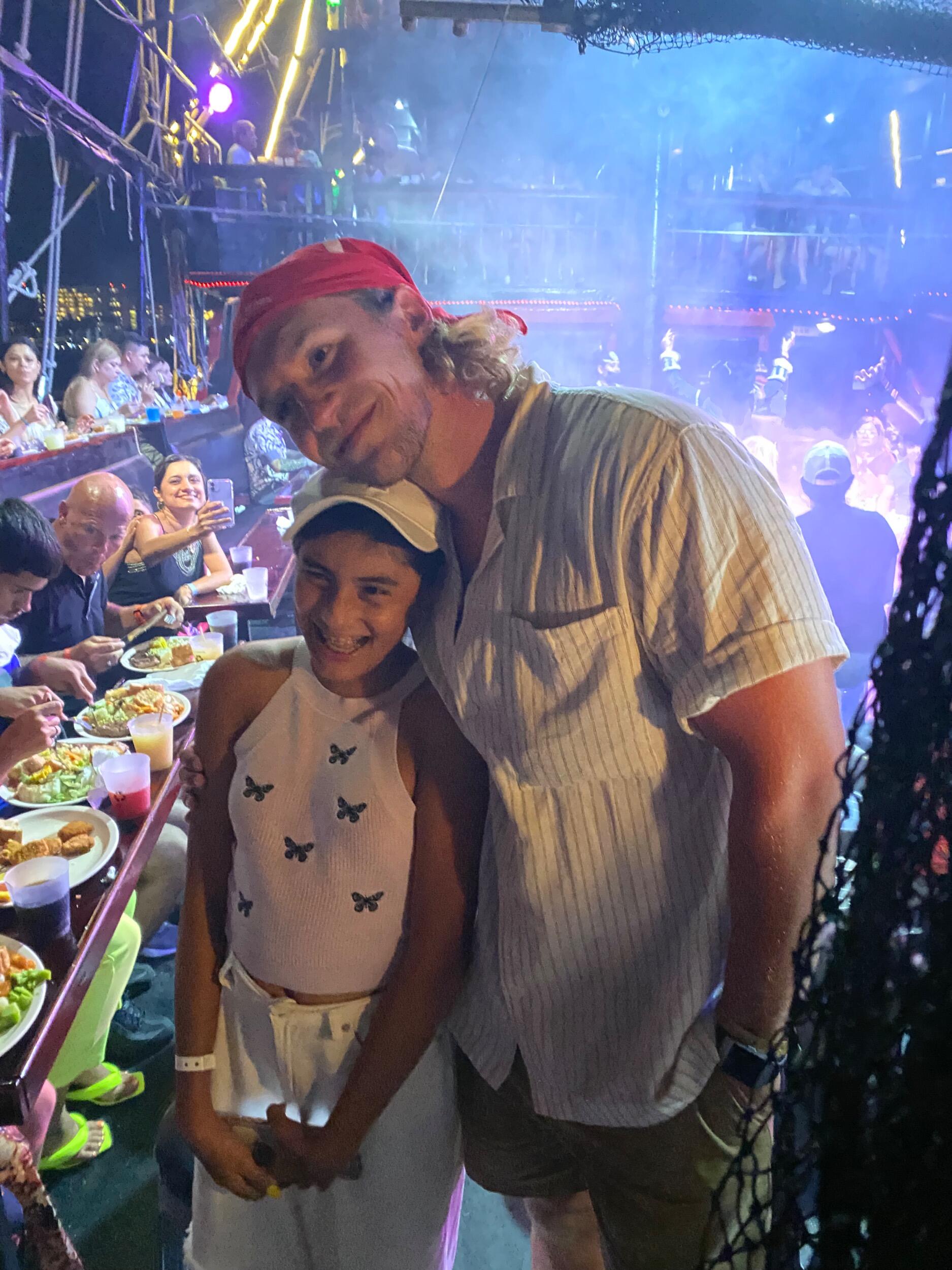 Everett is mistaken for Justin Bieber on a pirate ship in Mexico…