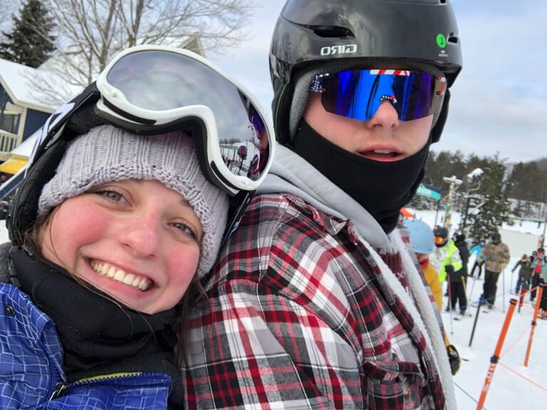 One of many ski/snowboarding trips!