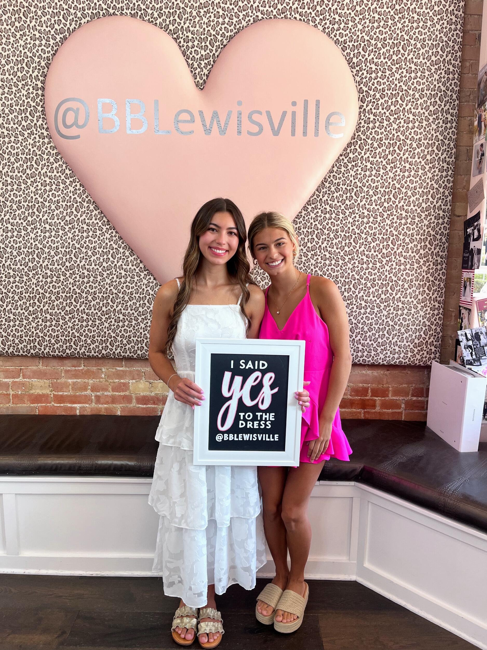 Katherine said yes to the dress!!