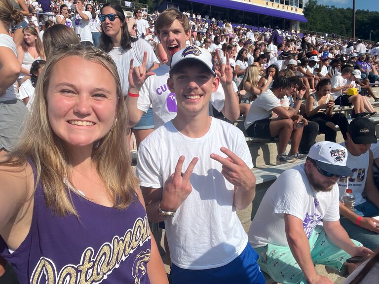 Back at Western Carolina University after our first summer apart. A new chapter on campus--but as a couple.